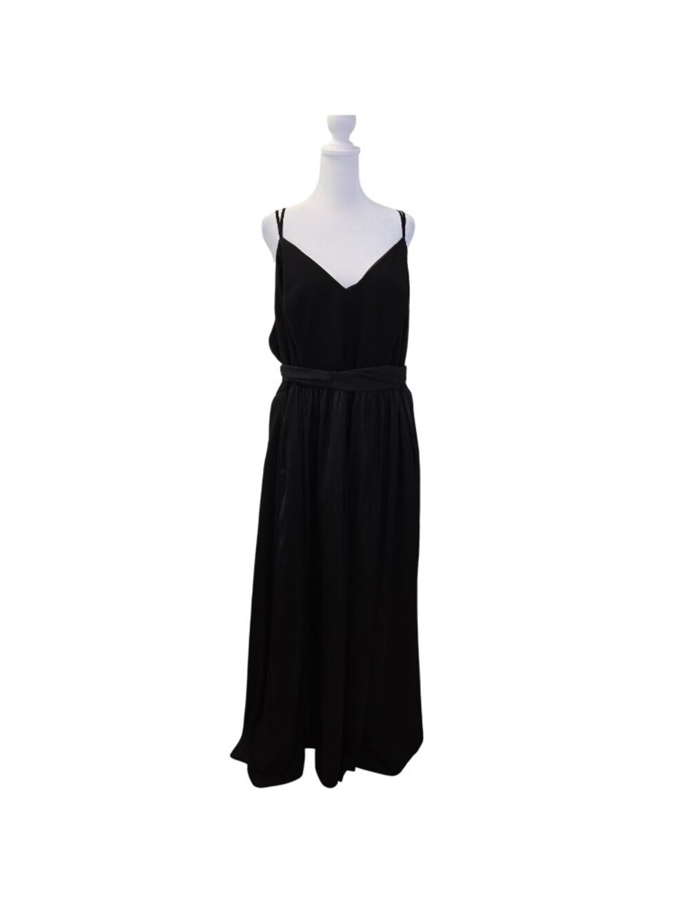 NWT DB Studio Celebrate Double Strap Mixed Media Formal Maxi Dress Size 24